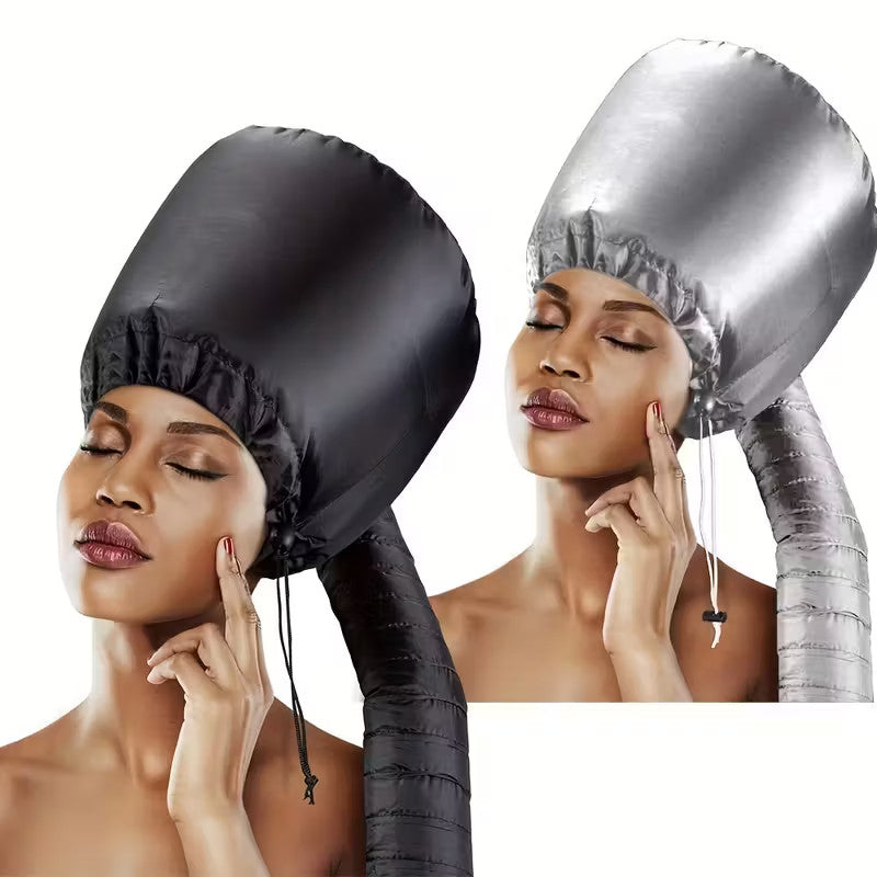 Professional Soft Bonnet Hair Dryer Cap for Home & Travel, Adjustable Fit