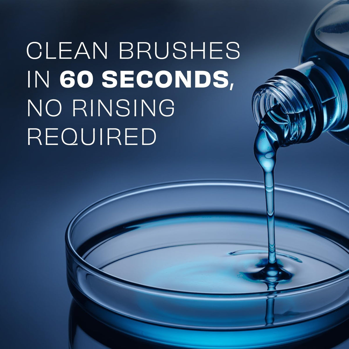 Makeup Brush Cleaner Rinse-Free Waterproof 2oz - Quick Dry Professional Formula