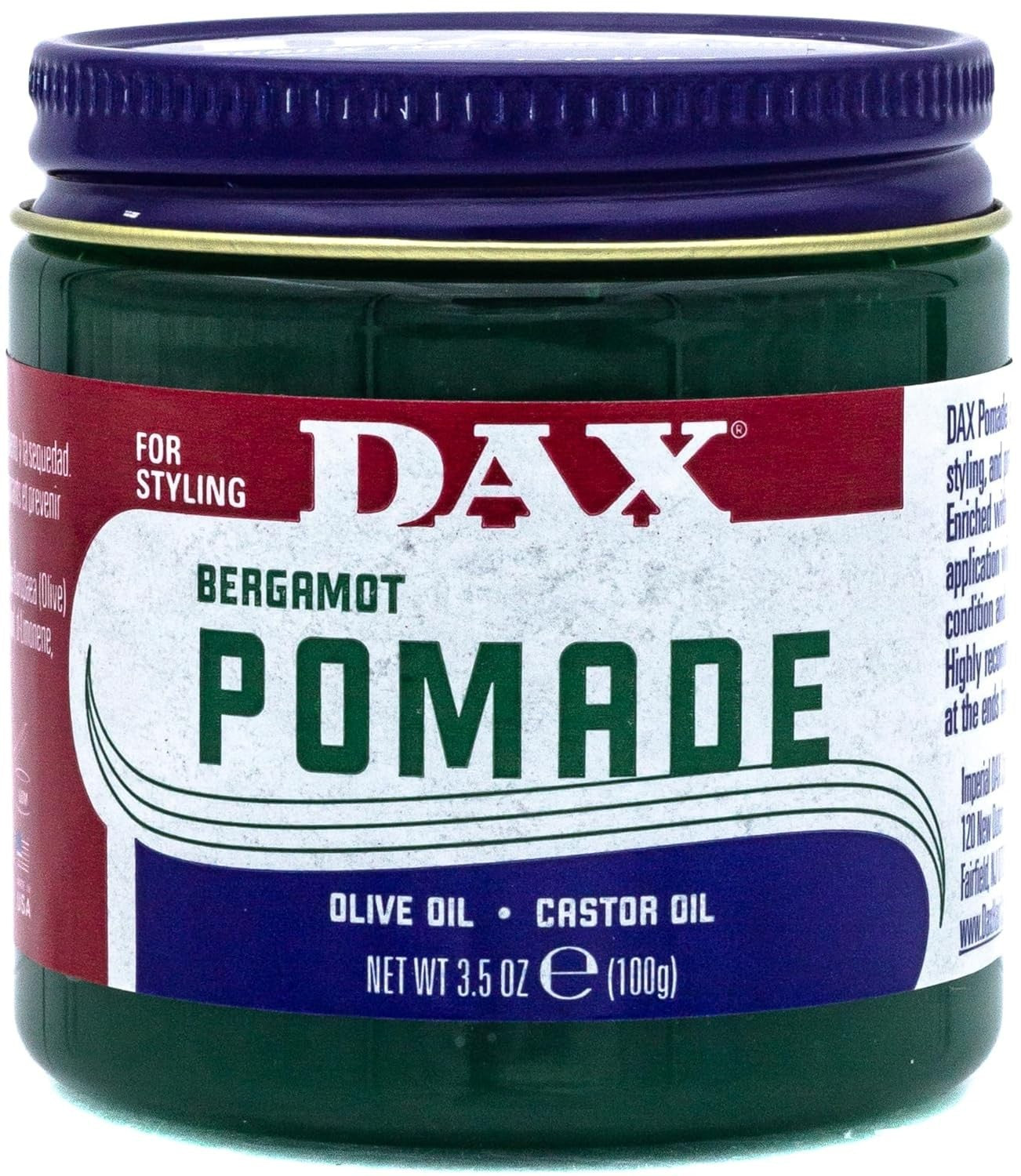 Bergamot Scented Hair Pomade for Frizz Control & Moisture - 3.5 oz