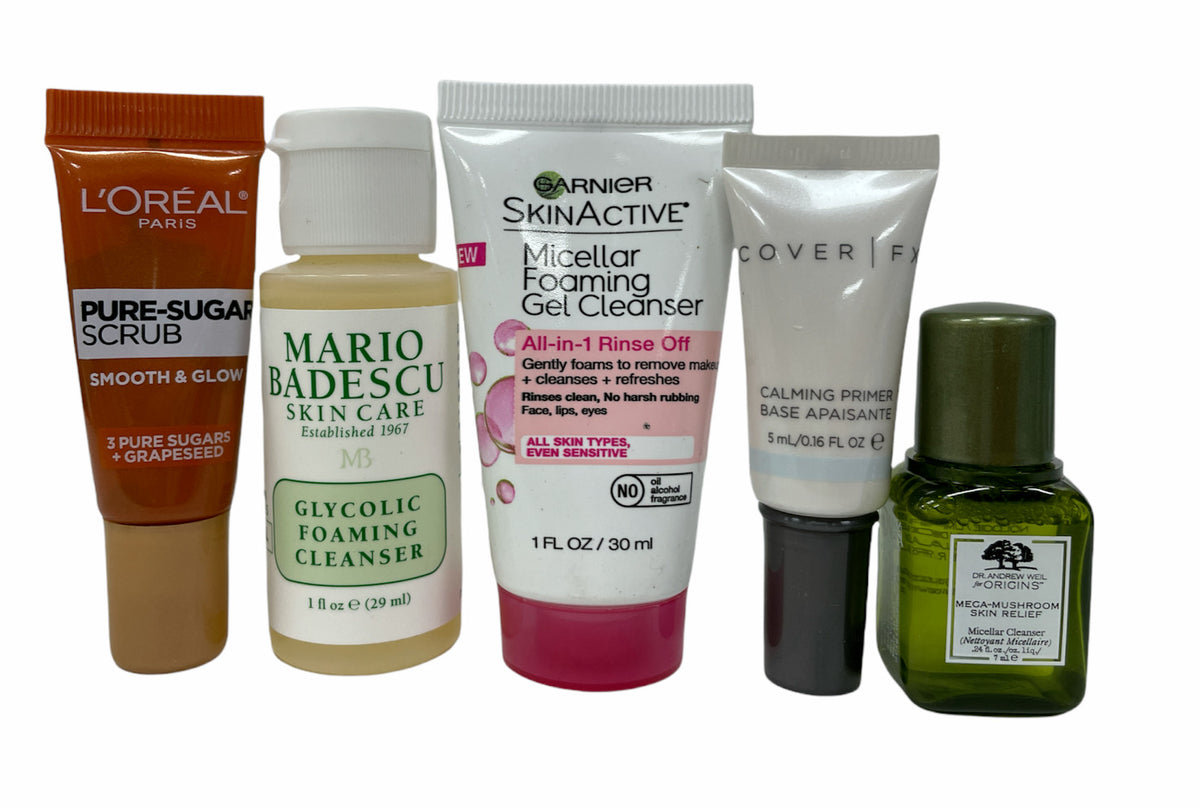 Assorted Skincare Sample Kit - 5ml-30ml Travel & Trial Sizes