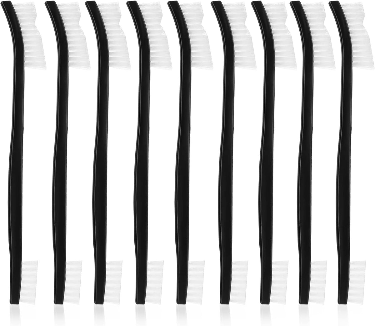 Double-Ended Nylon Cleaning Brushes Set of 9 for Small Objects and Tight Spaces