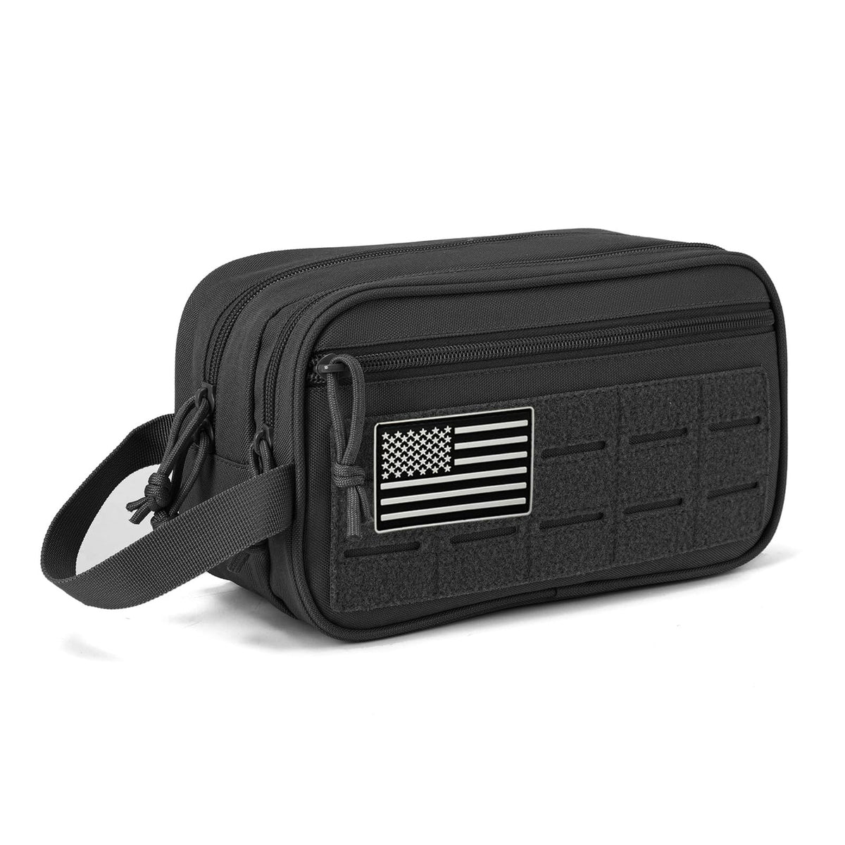 Men's Tactical Toiletry Bag with Molle System Waterproof Travel Organizer