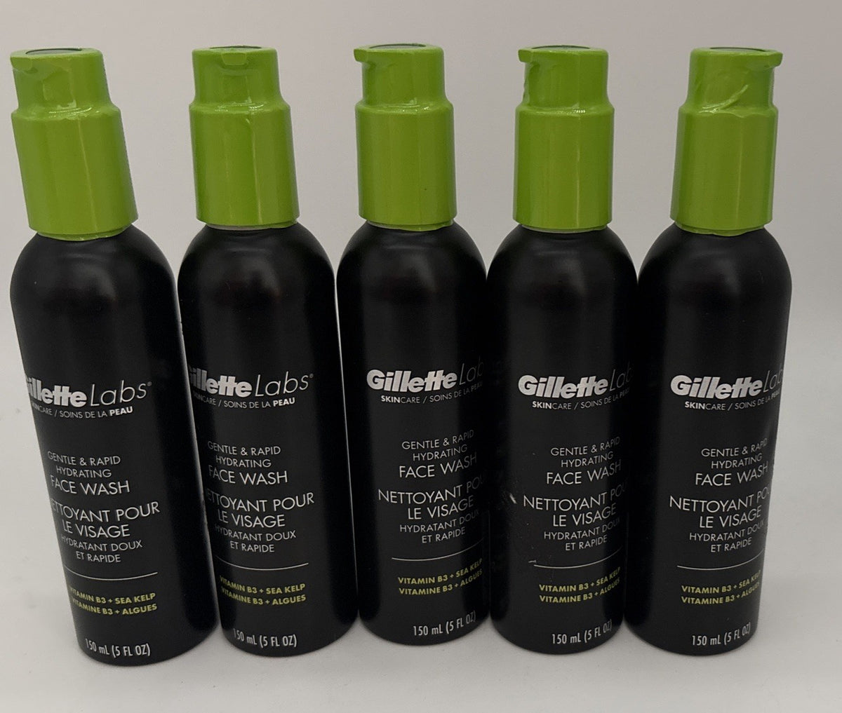 Hydrating Face Wash for Men - Gentle & Rapid Cleansing - 5 Fl Oz - 5 Pack