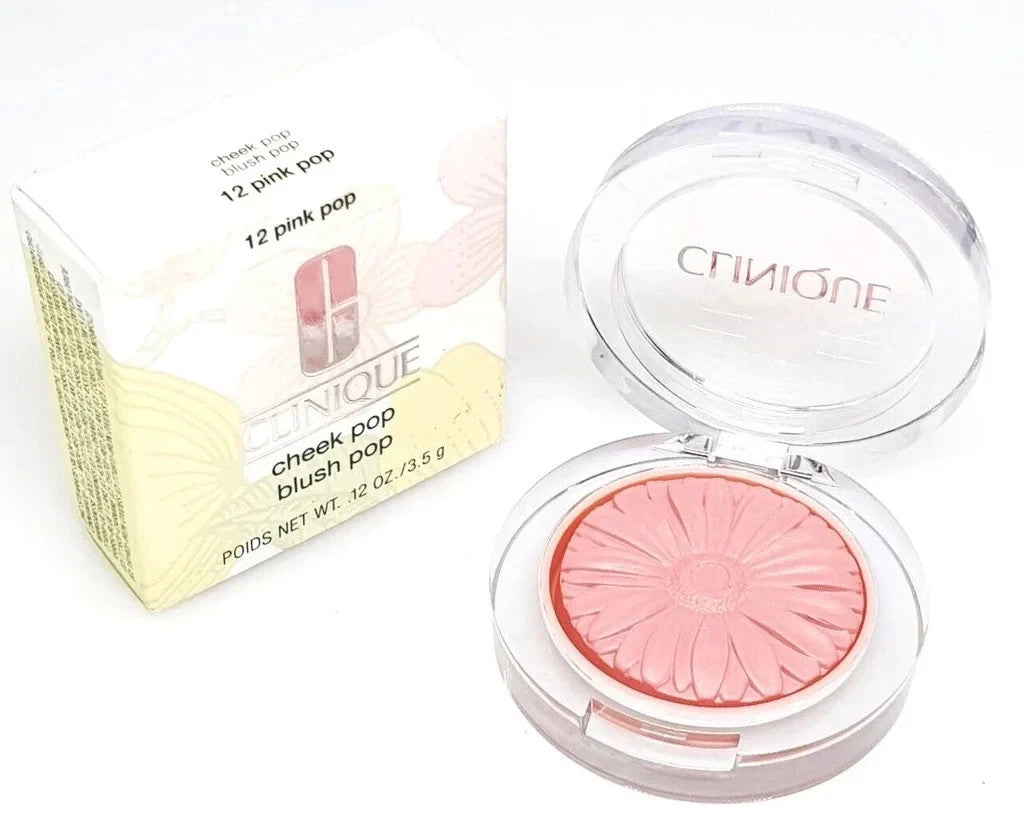 Clinique Cheek Pop Blush #12 Pink Pop Full Size 0.12oz / 3.5g - New