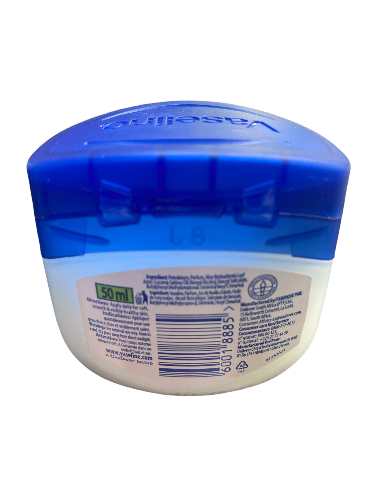 Vaseline BlueSeal Petroleum Jelly 50ml with Aloe - Pack of 2