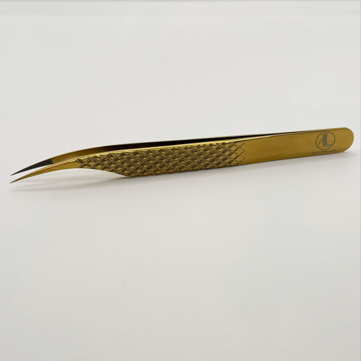 Golden Dolphin Isolation Tweezer - J Shape for Lash Extensions