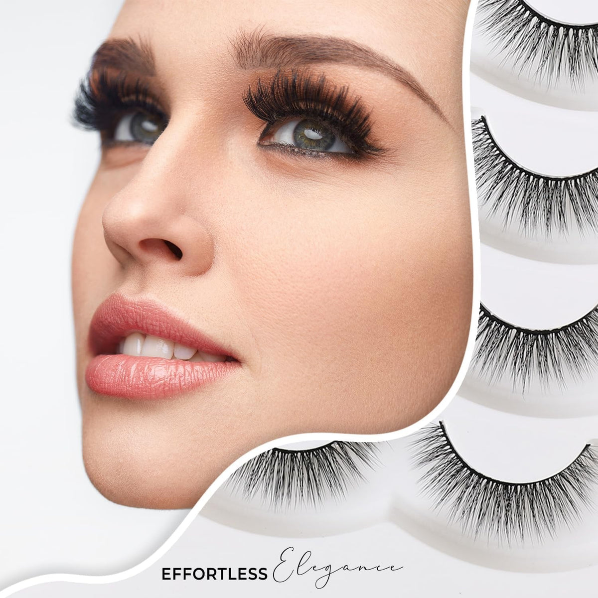 False Eyelash Set 3D Mink Effect Natural-Looking for Daily & Party Use - Big Tease