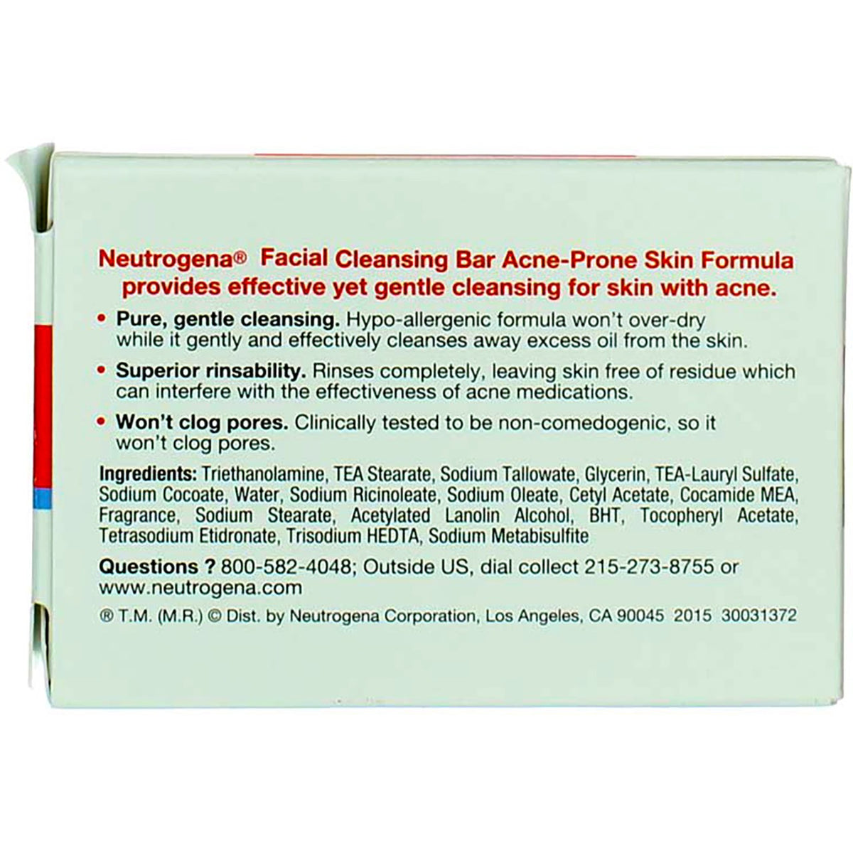Gentle Acne-Prone Skin Facial Bar - 3.5 oz Clear Glycerin Cleansing Soap