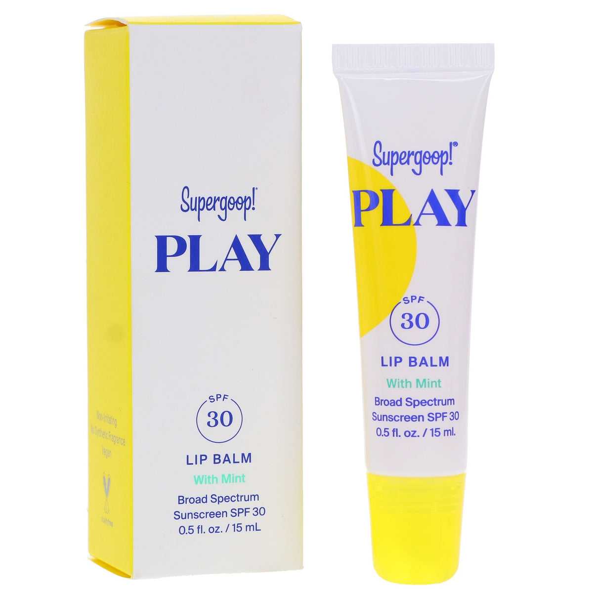Lip Balm with SPF 30 Mint Flavor - Hydrating Sun Protection 0.5 oz