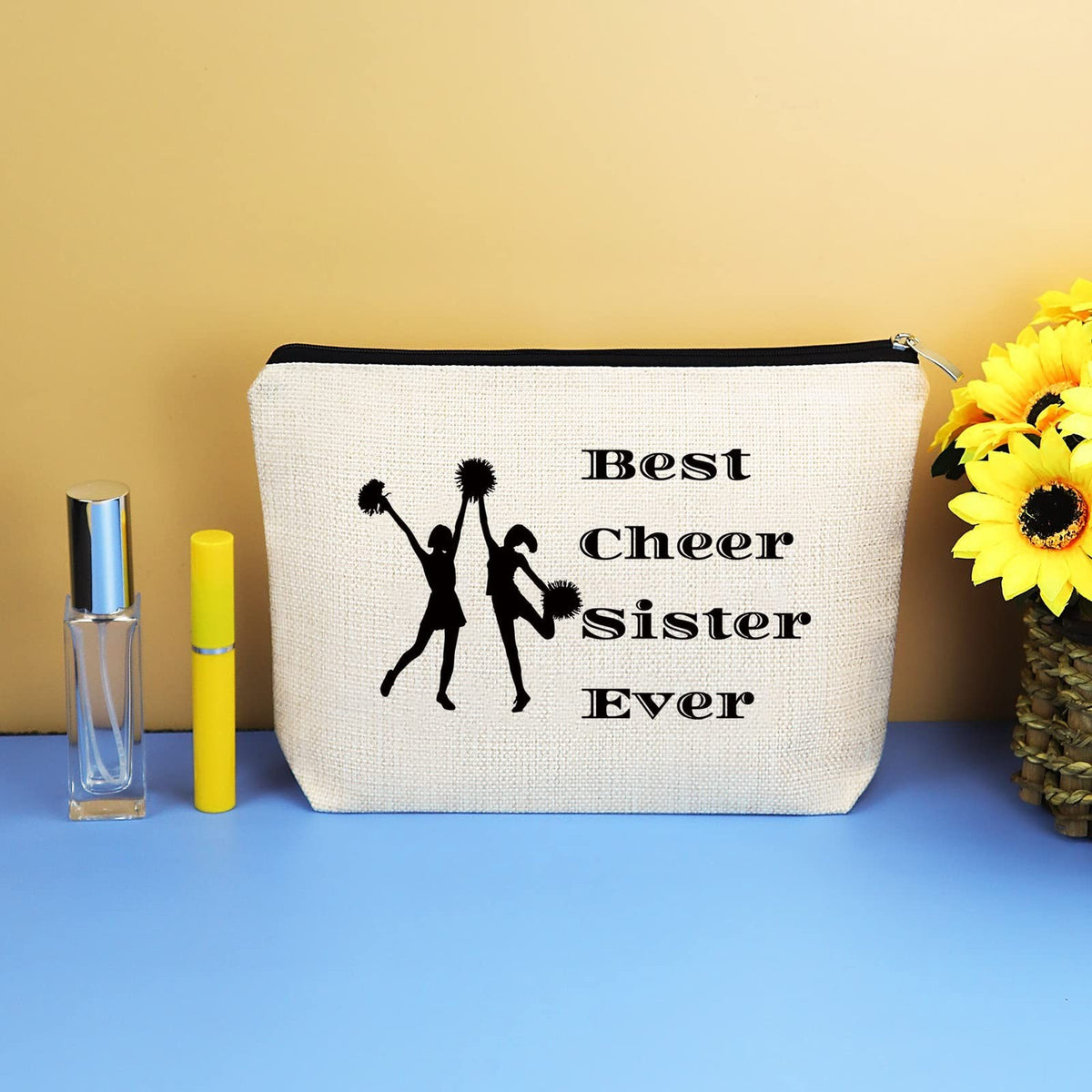 Cheerleader Makeup Bag for Girls & Women - Friendship & Team Gift