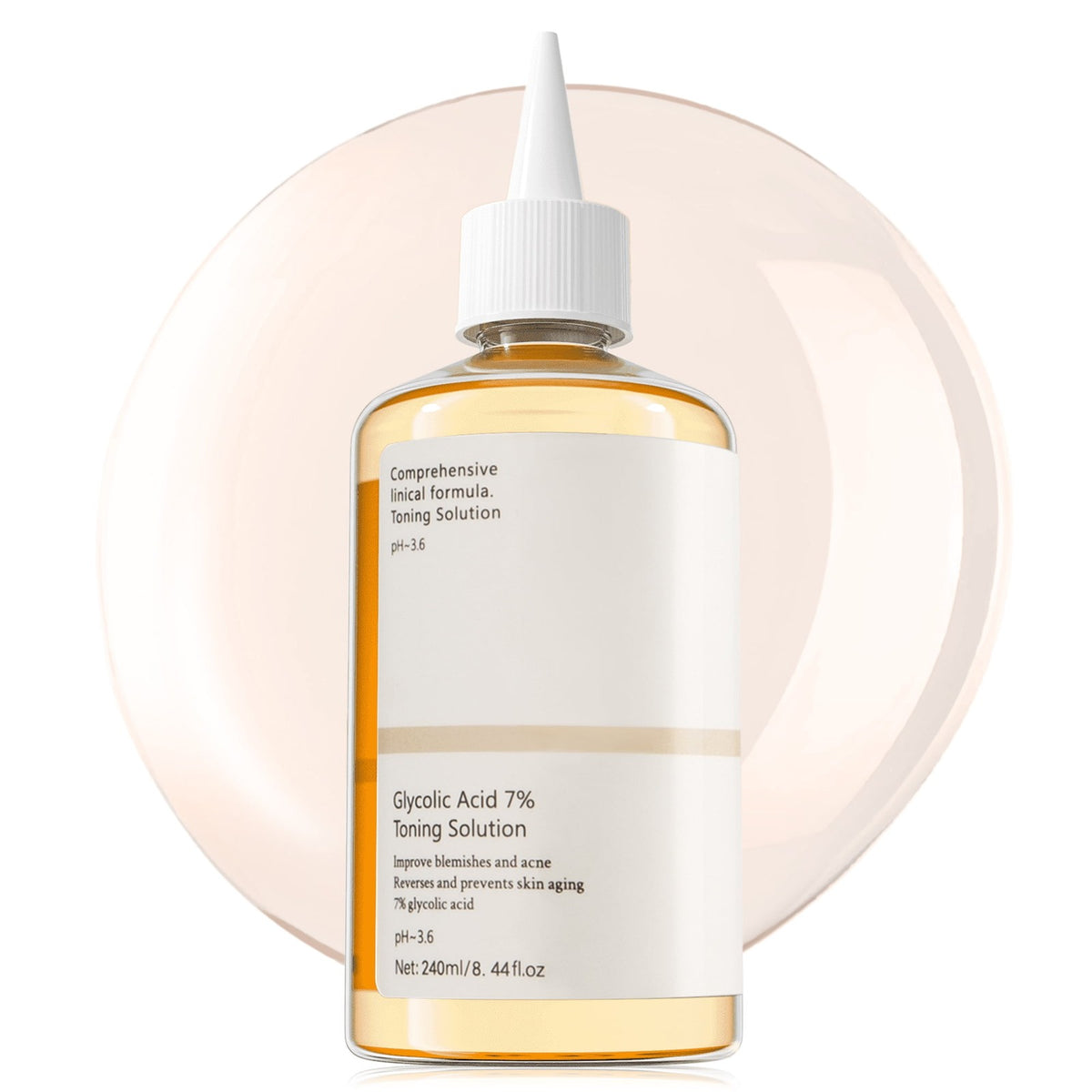 Glycolic Acid 7% Exfoliating Toner for Acne & Skin Refinement - 240ml