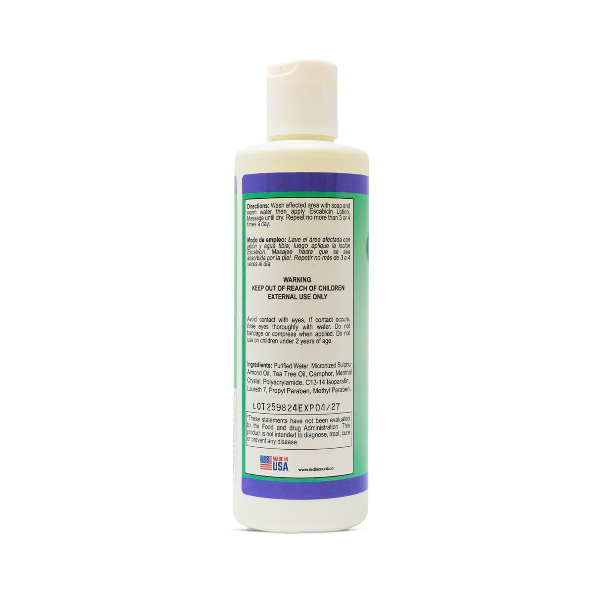Scabies Treatment Duo Set with Lotion and Soap - 8 oz & 3 oz