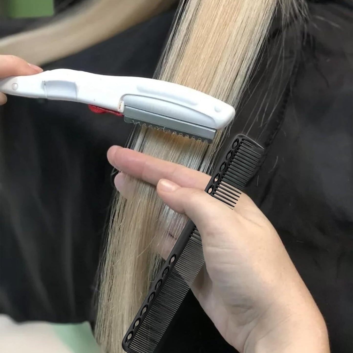 Carbon Fiber Hair Cutting Combs Heat Resistant Styling Tools 12 Pack