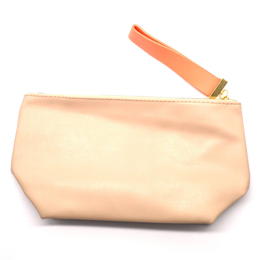 Travel Makeup Pouch Bag for Cosmetics - Approx. 10 x 3.5 x 5.5 Inches