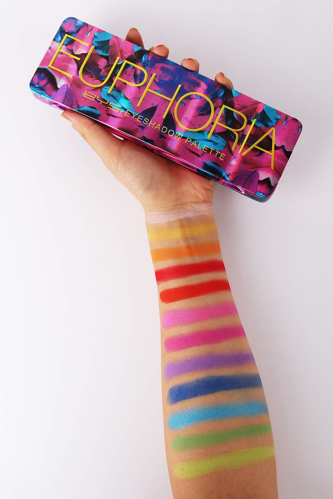 Eyeshadow Palette with Mirror and Applicator - 12 Shades, Euphoria