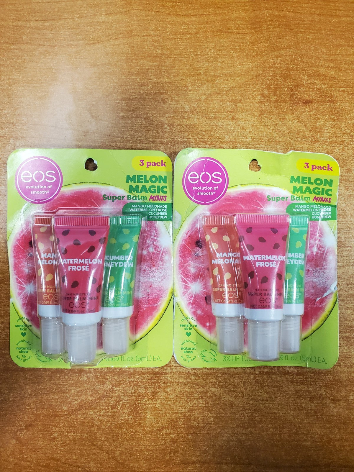 Lip Balm Set - Melon Magic 3-Pack Hydrating Moisture Balm Minis