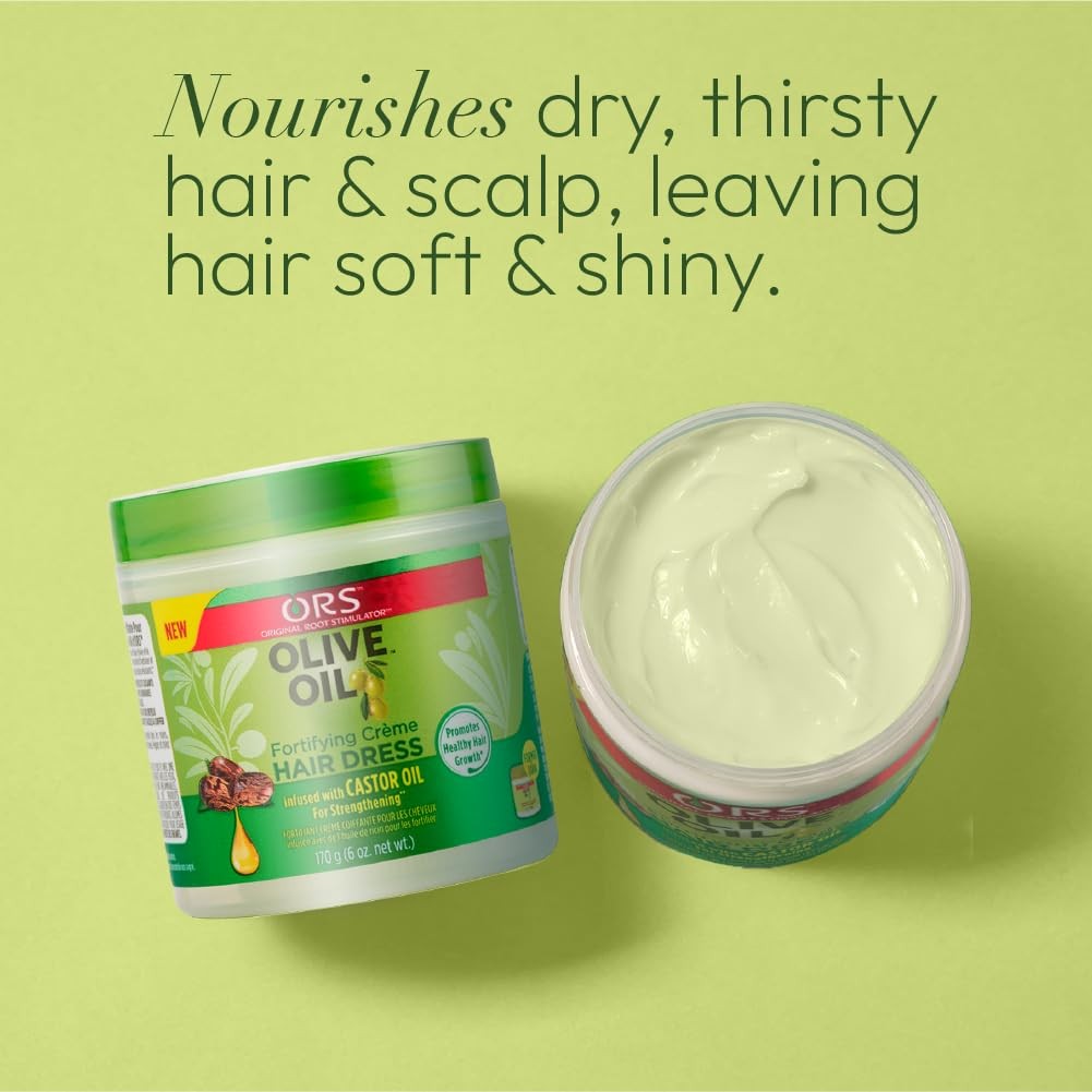 Olive Oil Fortifying Hair Cream - Nourishing Moisturizer for Dry Hair 6oz