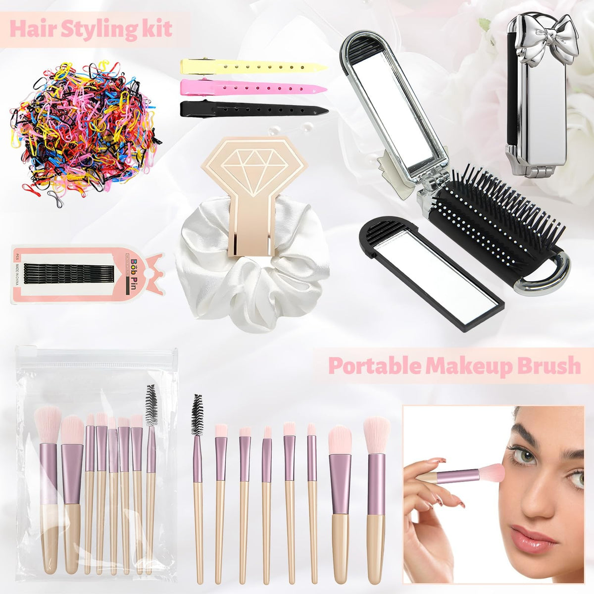 Women's Wedding Emergency Kit with Makeup, Sewing, and Hair Supplies