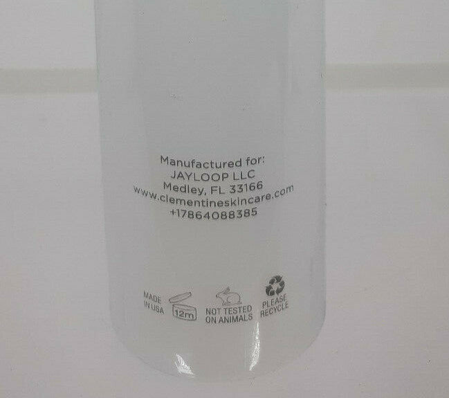 Clementine CLEAN Makeup Remover Cleansing Water - 4 Fl Oz