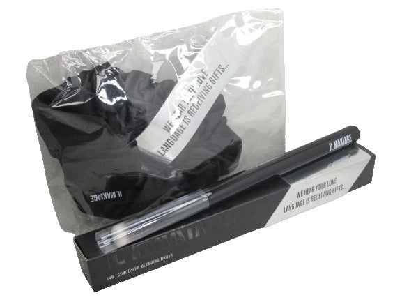 Concealer Blending Brush Set - Pack of 2 with Scrunchie for Makeup