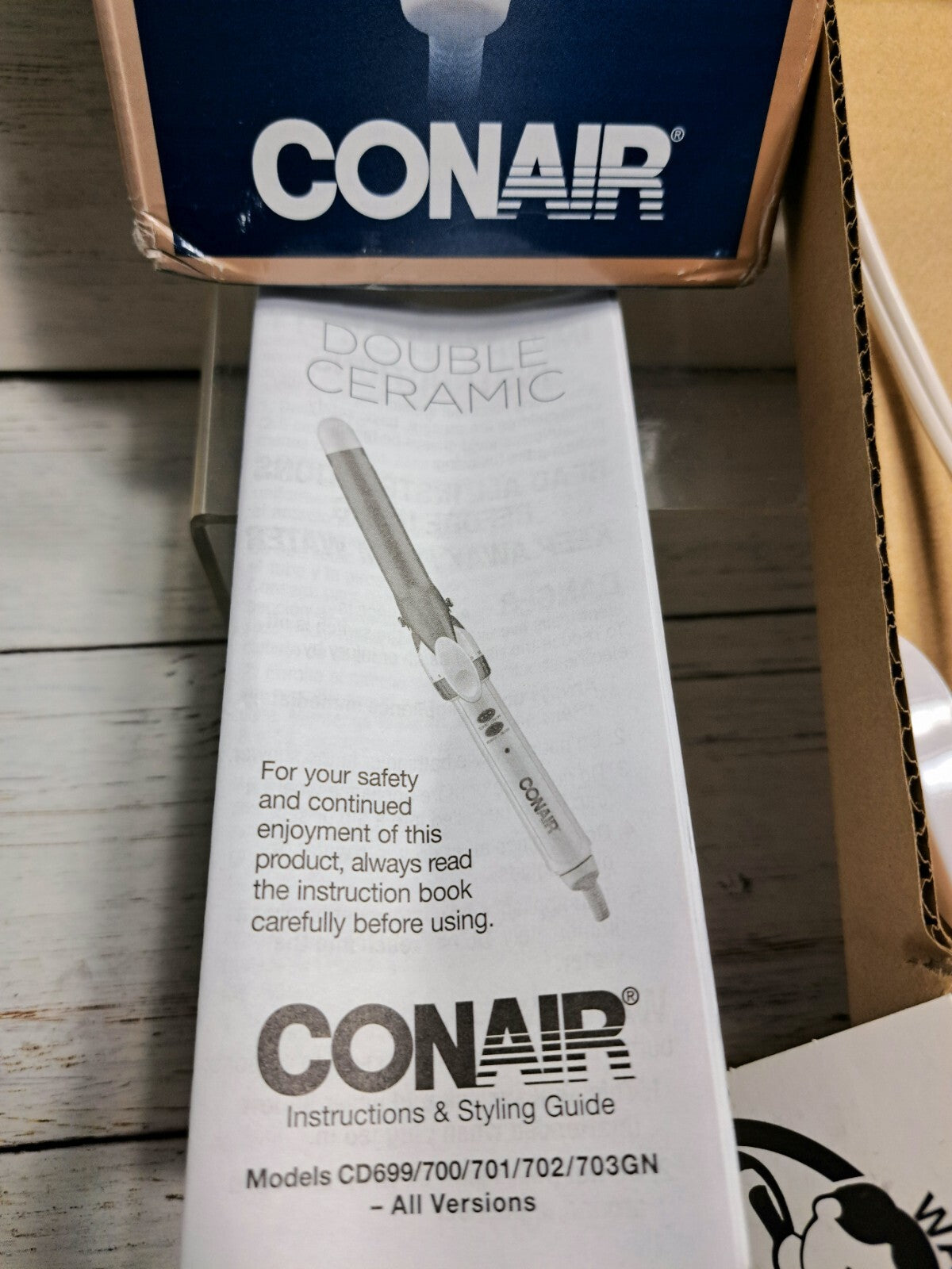 Conair Double Ceramic 1-Inch Curling Iron for Classic Curls