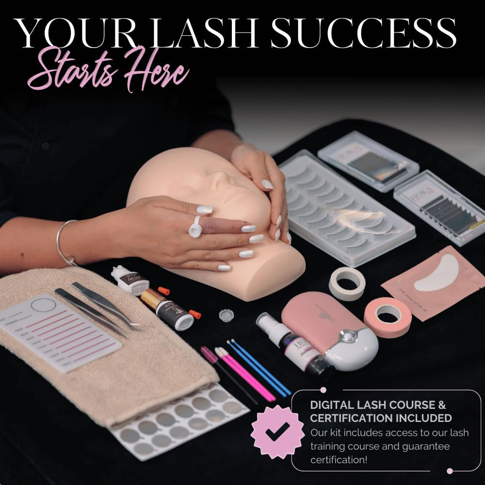 Professional Lash Extension Kit & Training Course with Certification