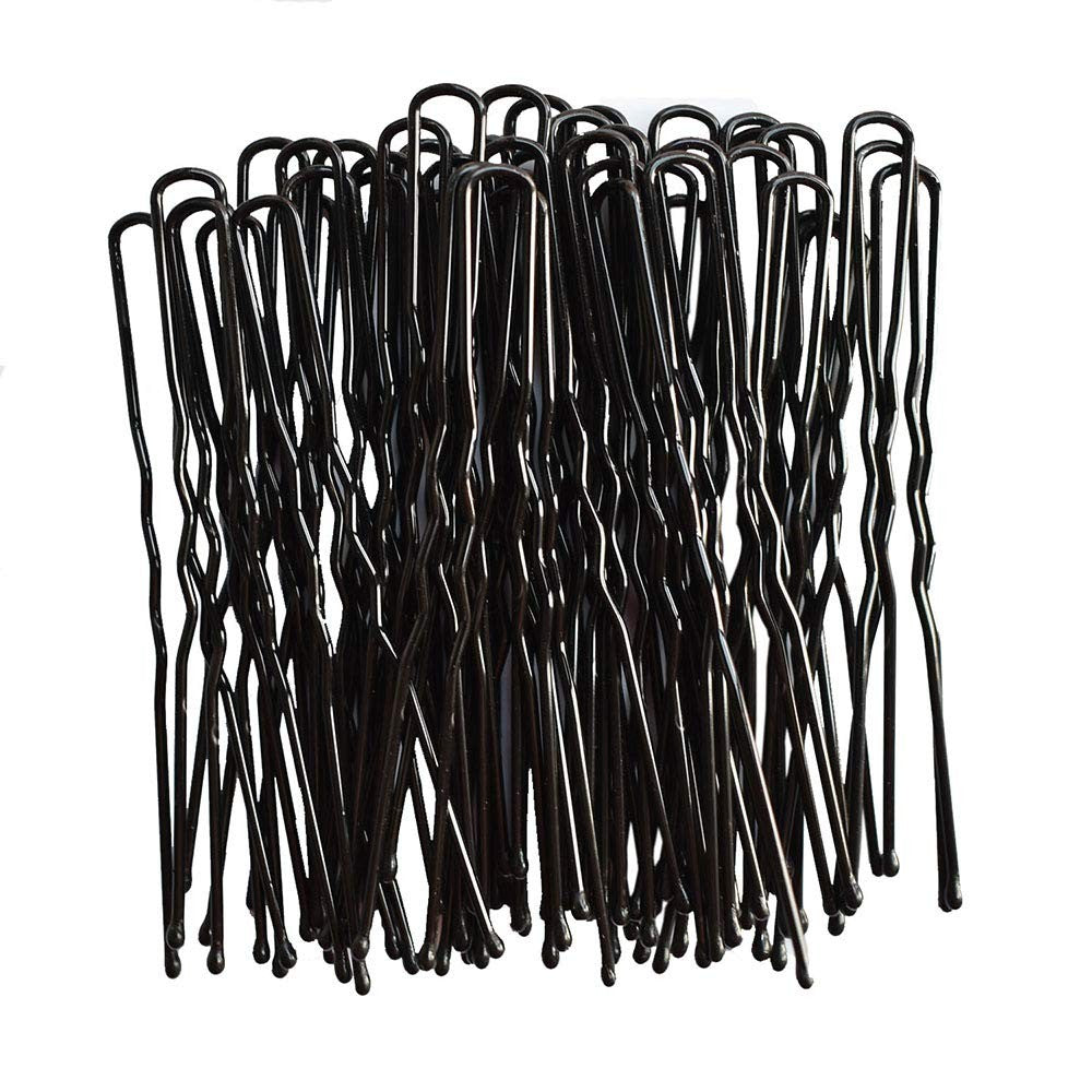 Leline's Black Hair Pins, 50 Pieces U Shaped 1 Count (Pack of 50),