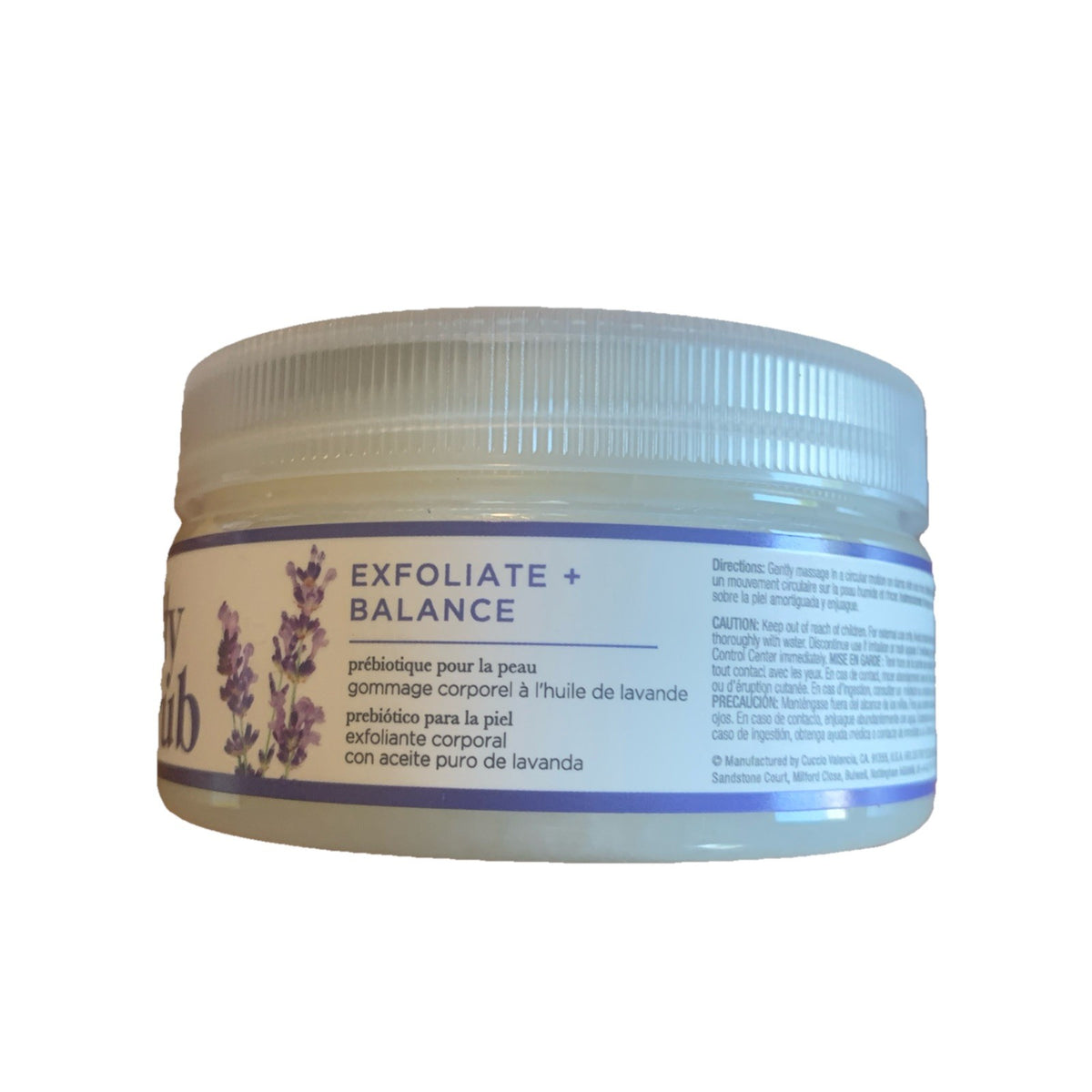 Cuccio Naturale Skin Prebiotic Body Scrub Pure lavender oil 8 oz