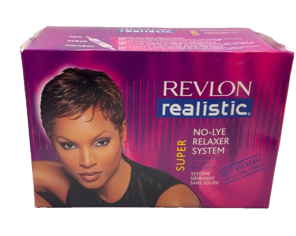 Revlon Realistic No-Lye Relaxer System - Super, Vintage Collectible