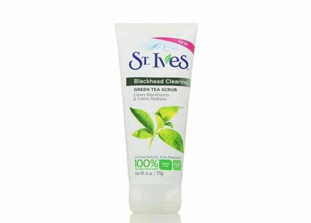 St. Ives Blackhead Clearing Green Tea Facial Scrub Natural Exfoliants