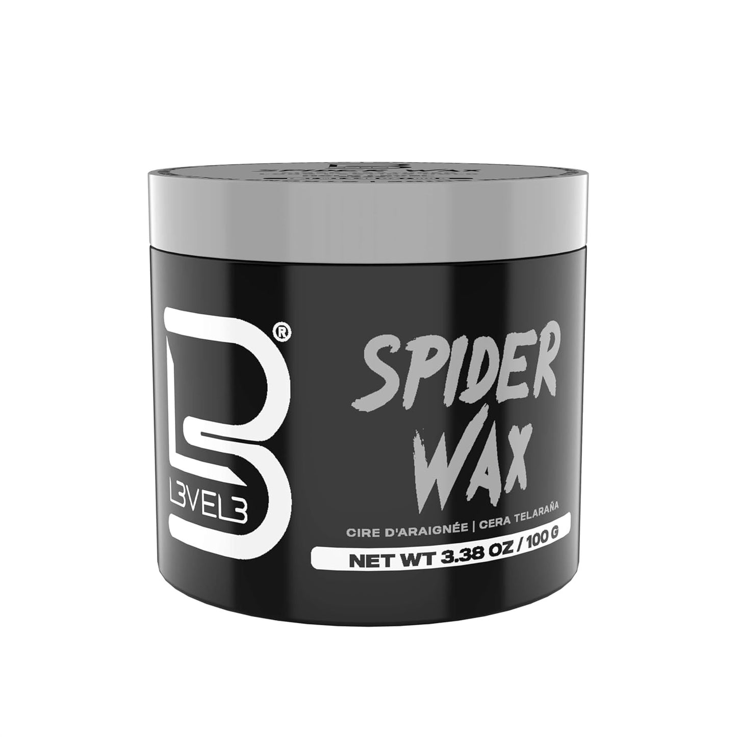 L3 Level 3 Spider Hair Wax - Strong Hold, Long Lasting, Medium Shine, Flake-Free Men’s Hair Styling Product