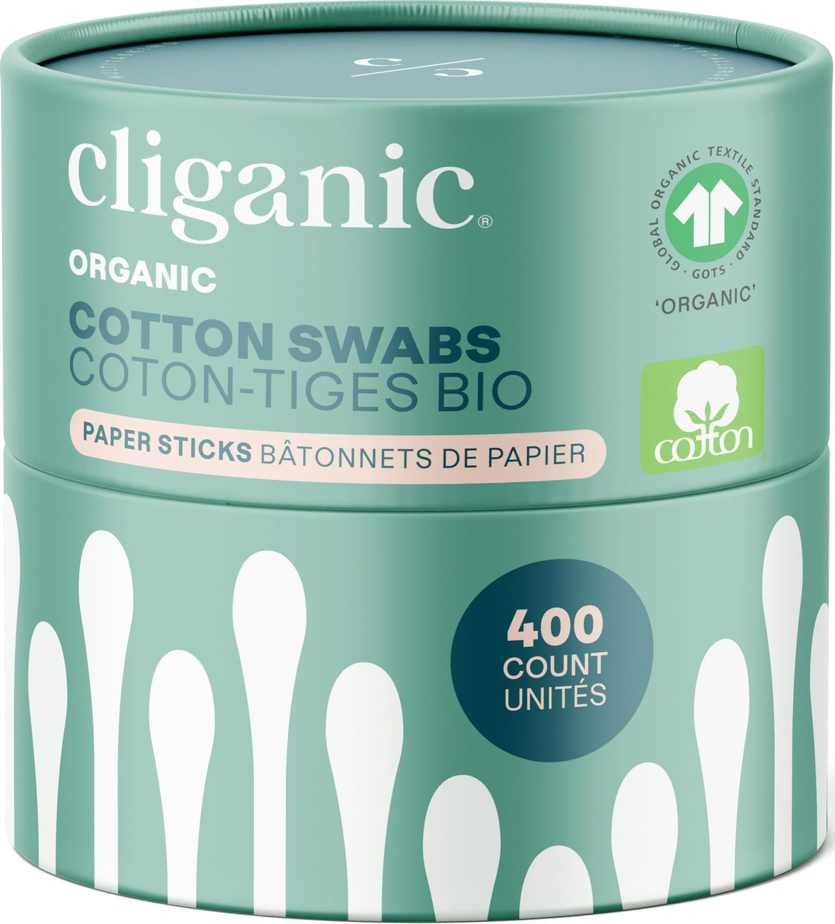 Organic Cotton Swabs - Eco-Friendly 400 Count for Personal Care & Beauty
