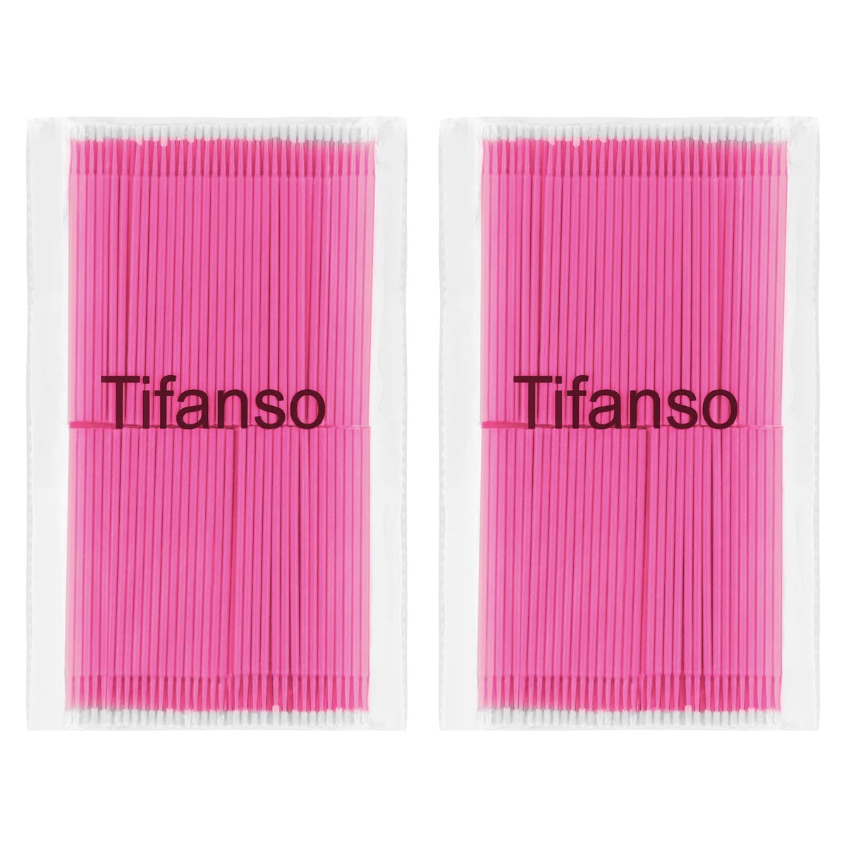 Disposable Micro Cotton Swabs for Makeup & Cleaning - Pink, 400 pcs