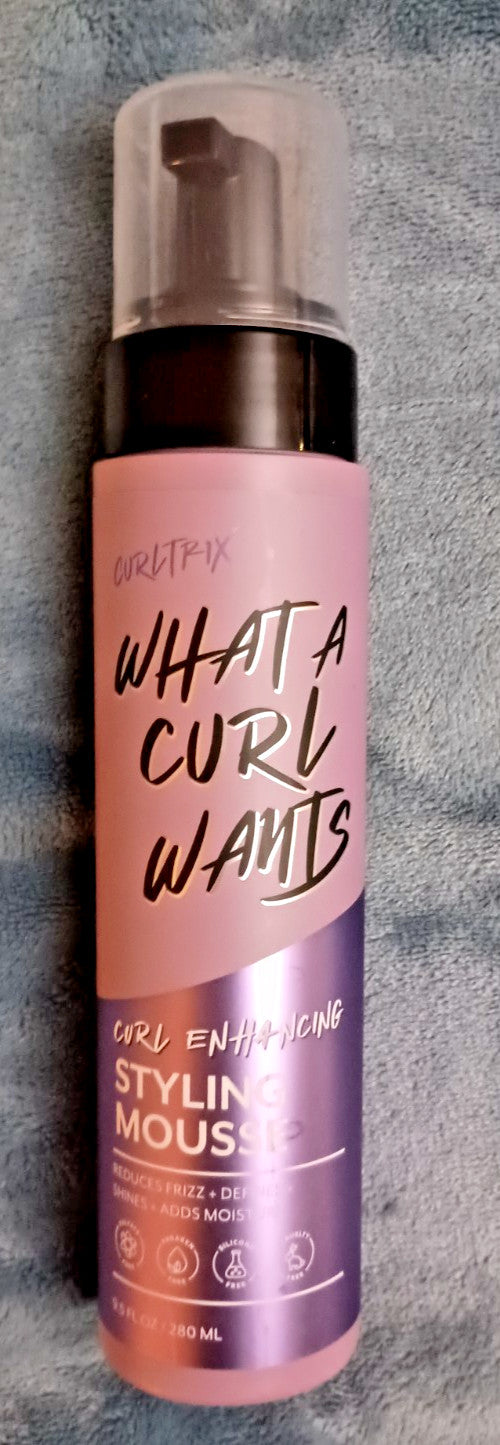 Curl Enhancing Styling Mousse - Reduces Frizz, 9.5 oz for Curly Hair