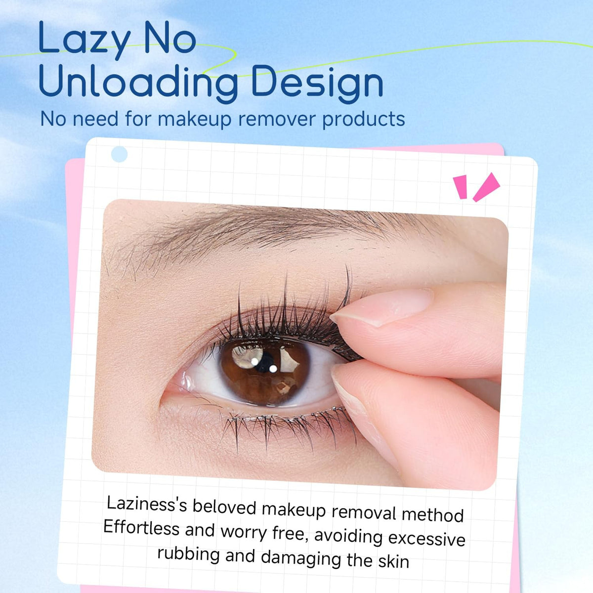 Pre Glued Eyelash Clusters Set U65 - Natural False Lashes for Easy Wear