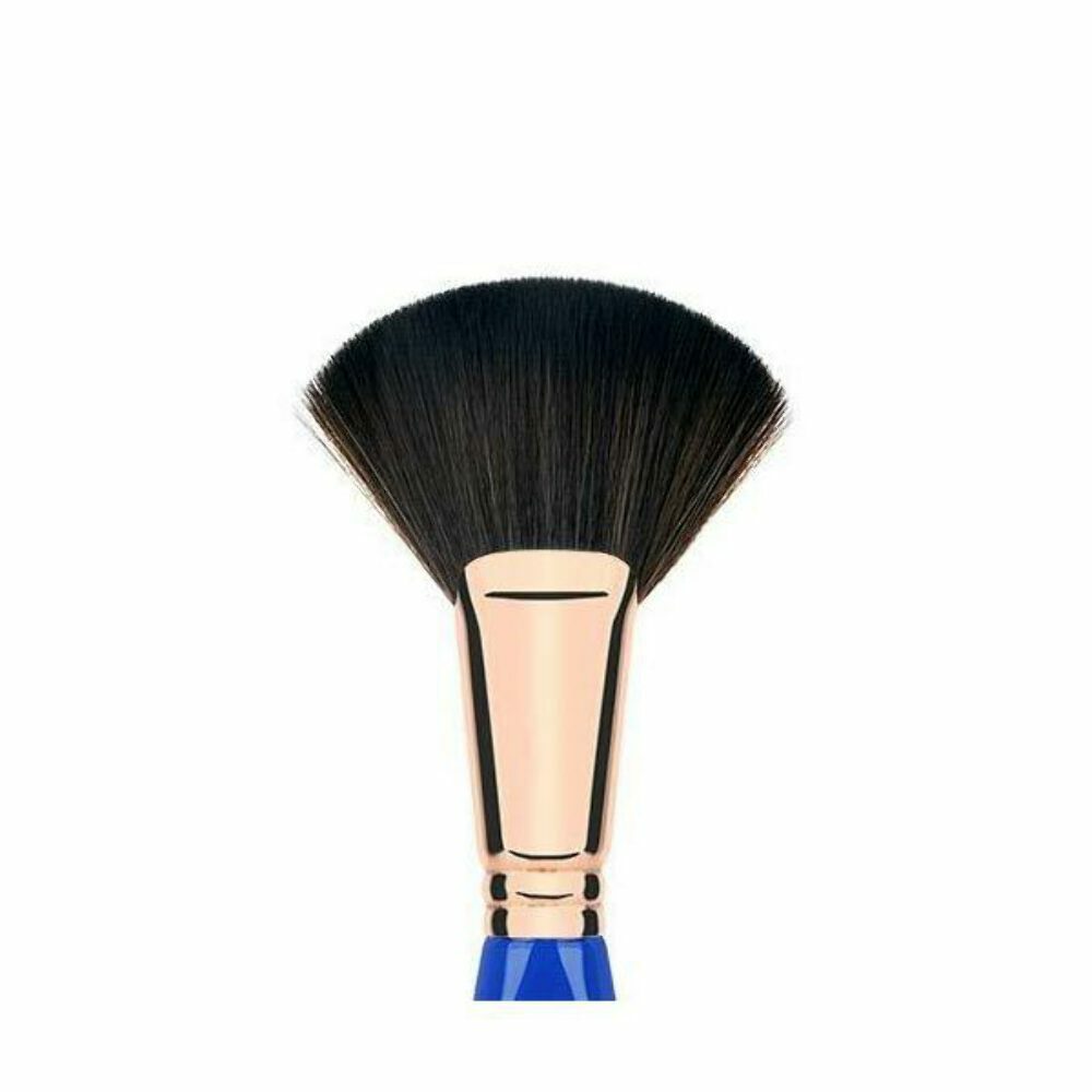 Makeup Fan Brush for Highlighters, Bronzer & Powder Application - Vegan Synthetic Bristles