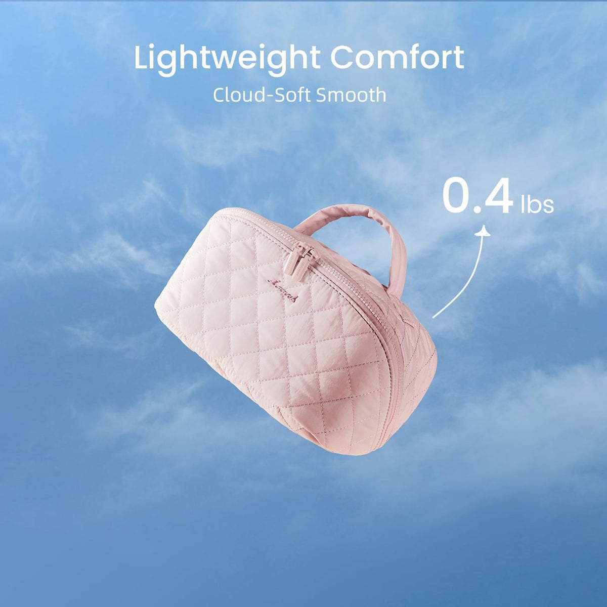 Travel Makeup Bag Set for Women Waterproof Puffer Cosmetic Organizer with Compartments