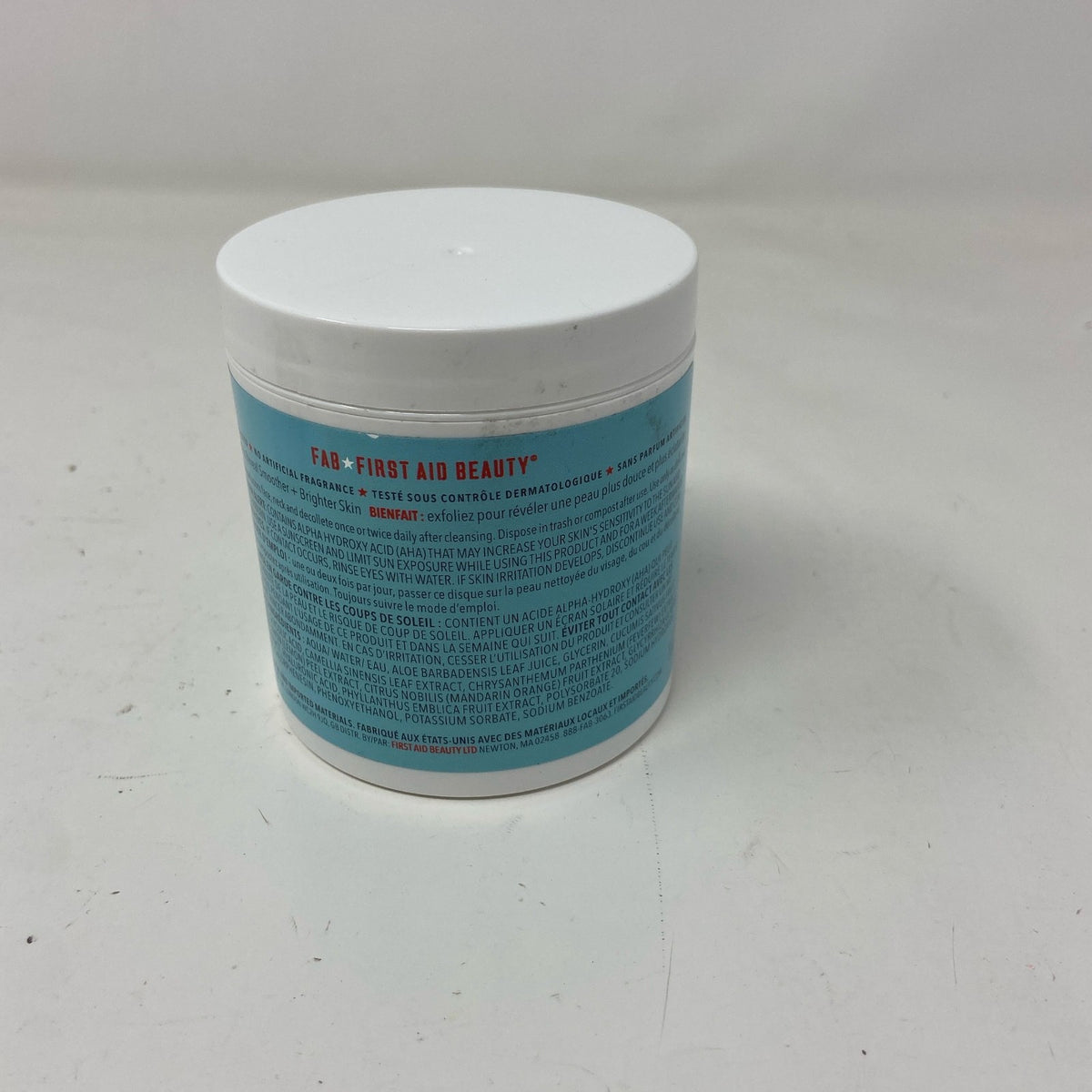 First Aid Beauty Facial Radiance Pads, Blue/White Jar, 60 ct