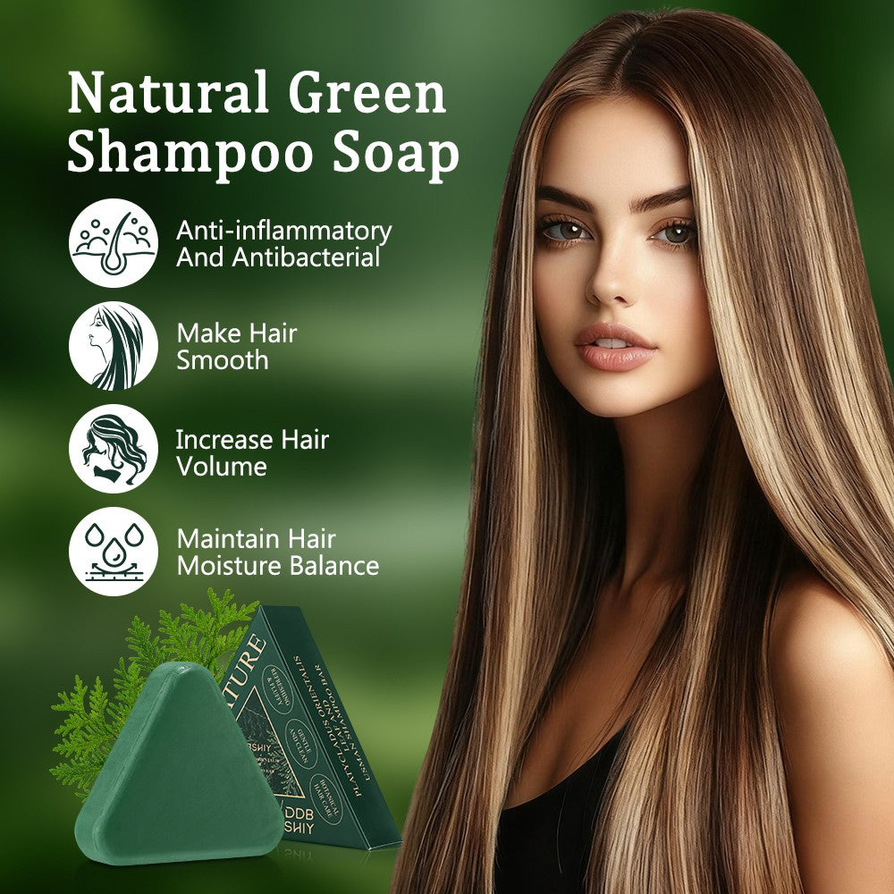 Hair Growth Shampoo Bar with Usman Grass for Thinning Hair & Oily Scalp - Natural & Eco-Friendly