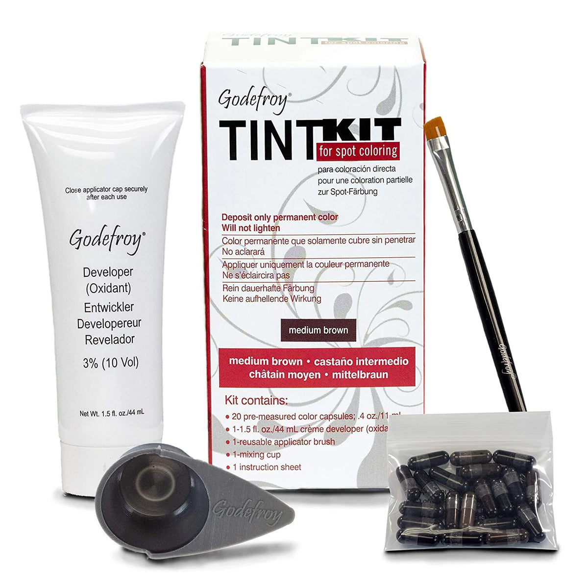 Professional Hair Tint Kit with 20 Applications - Multiple Colors Available