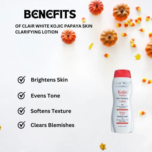 Kojic Papaya Skin Clarifying Lotion - Hydrating & Brightening 16.8 oz