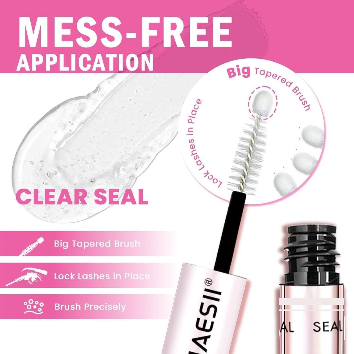 Waterproof Lash Cluster Bond & Seal Glue for Eyelash Extensions - 10m
