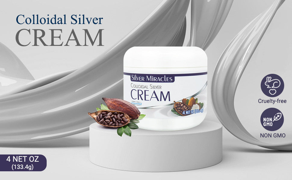Colloidal Silver Cream – Shea Butter & Cocoa Butter Moisturizer