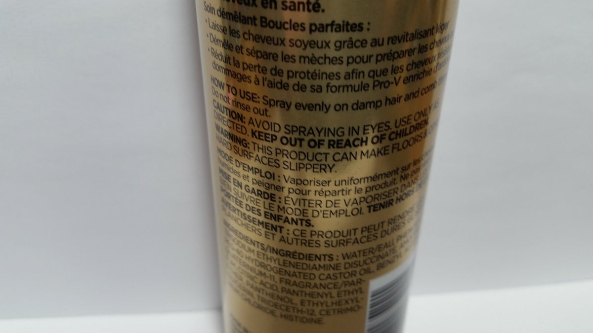 Pantene Curl Perfection Leave-In Conditioning Spray 8.5oz