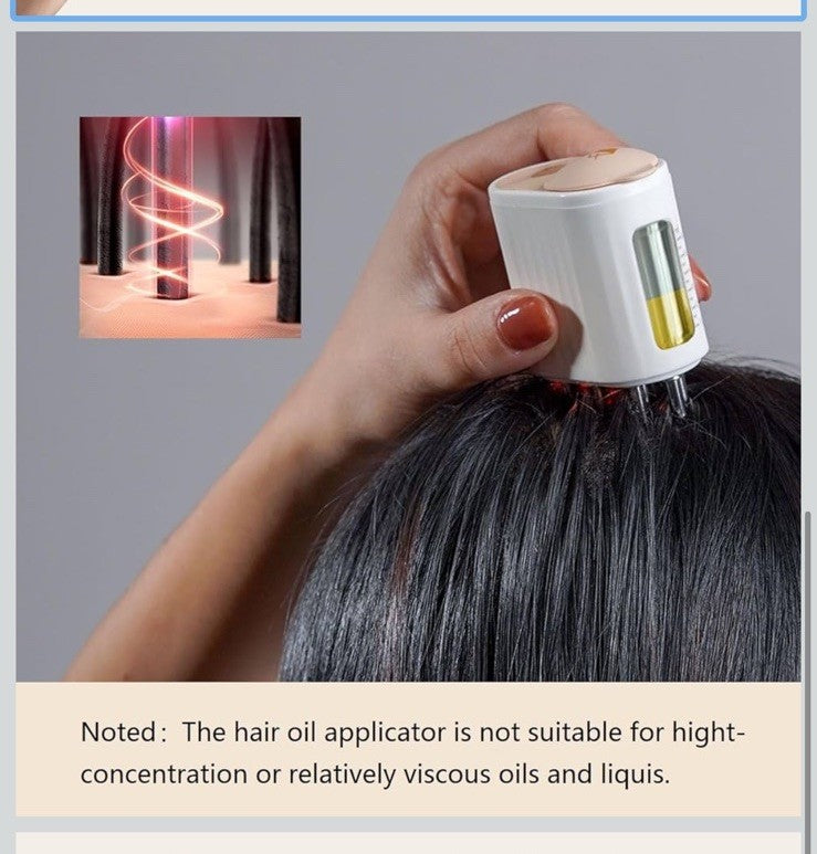 Electric Scalp Massager & Hair Oil Applicator - 2 in 1 Hair Care Tool
