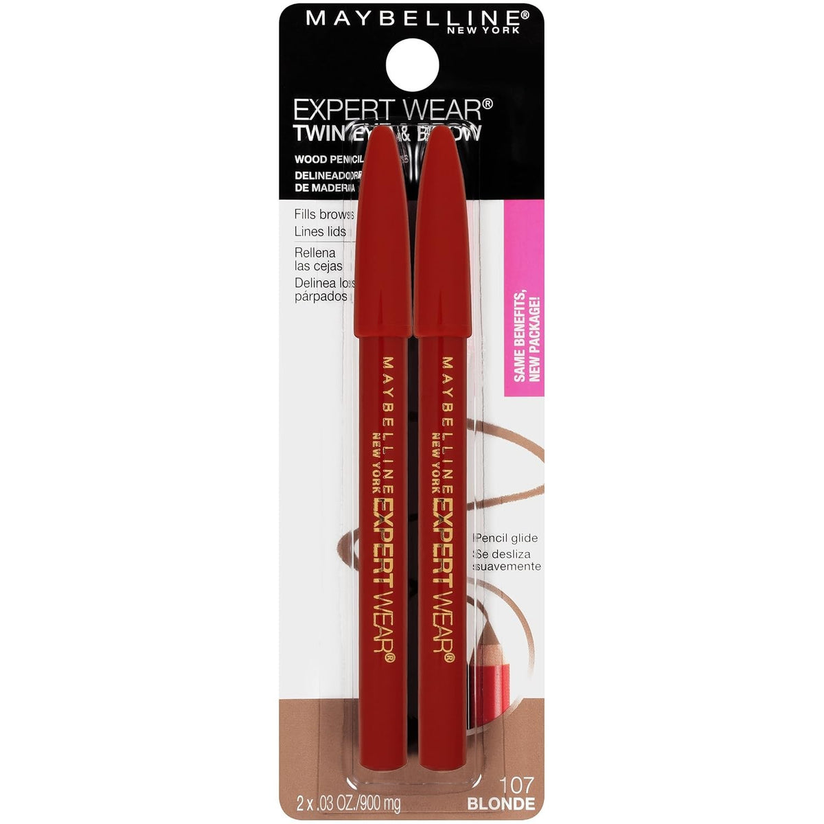 Waterproof Longwear Eyeliner & Brow Pencil Duo Blonde 107 - 2 Pack