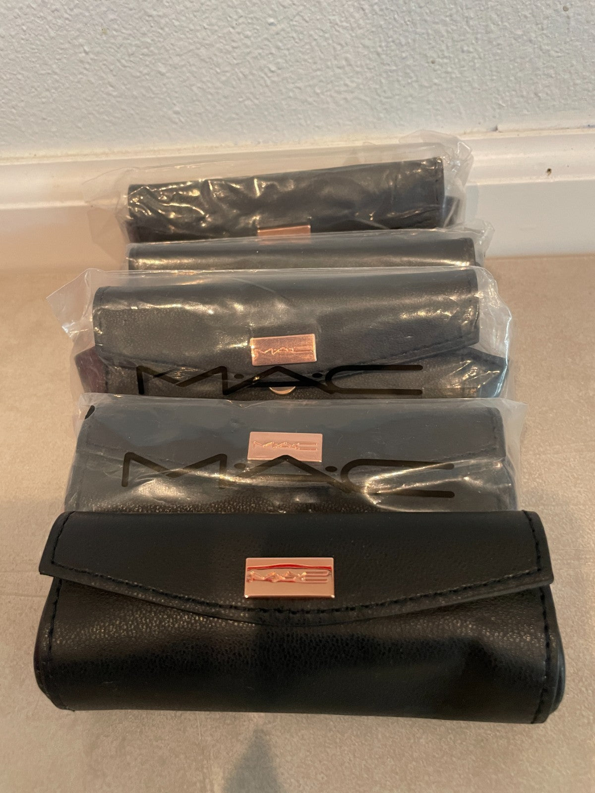 Leather Lipstick Case Set of 5 for Cosmetics Storage