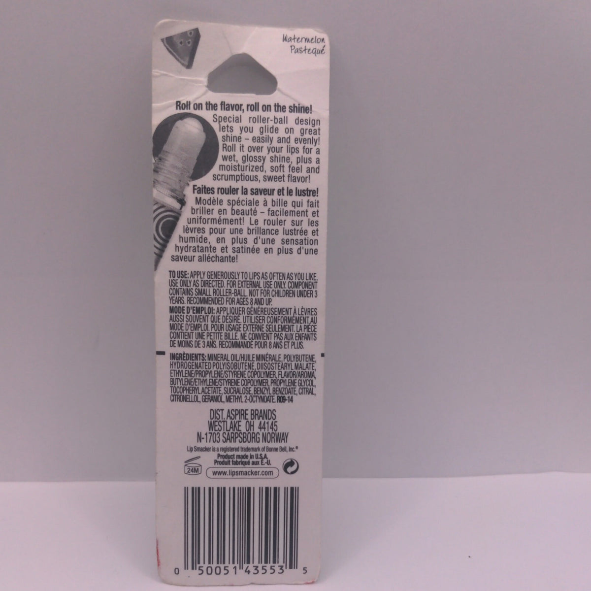 Vintage Watermelon Lip Gloss Roll-on Balm - Bonne Bell