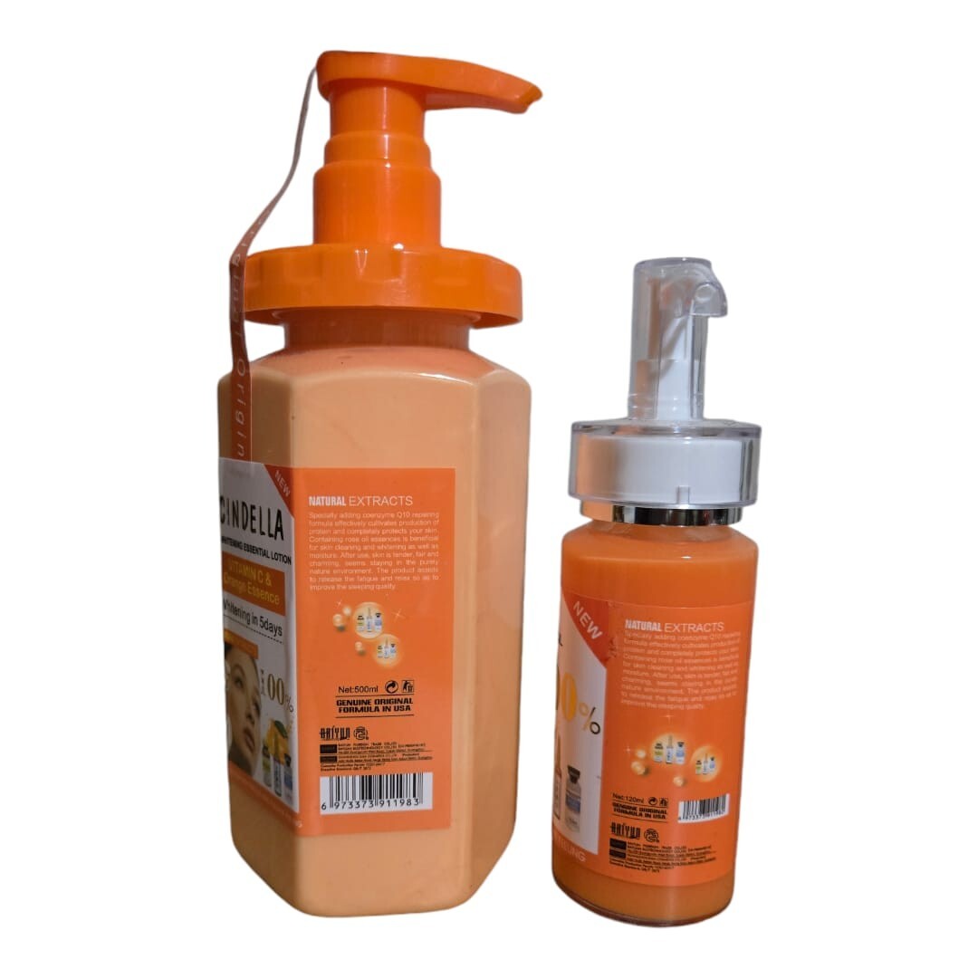 Vitamin C & Orange Essence Body Oil Lotion 500ml - Skin Nourishing Moisturizer