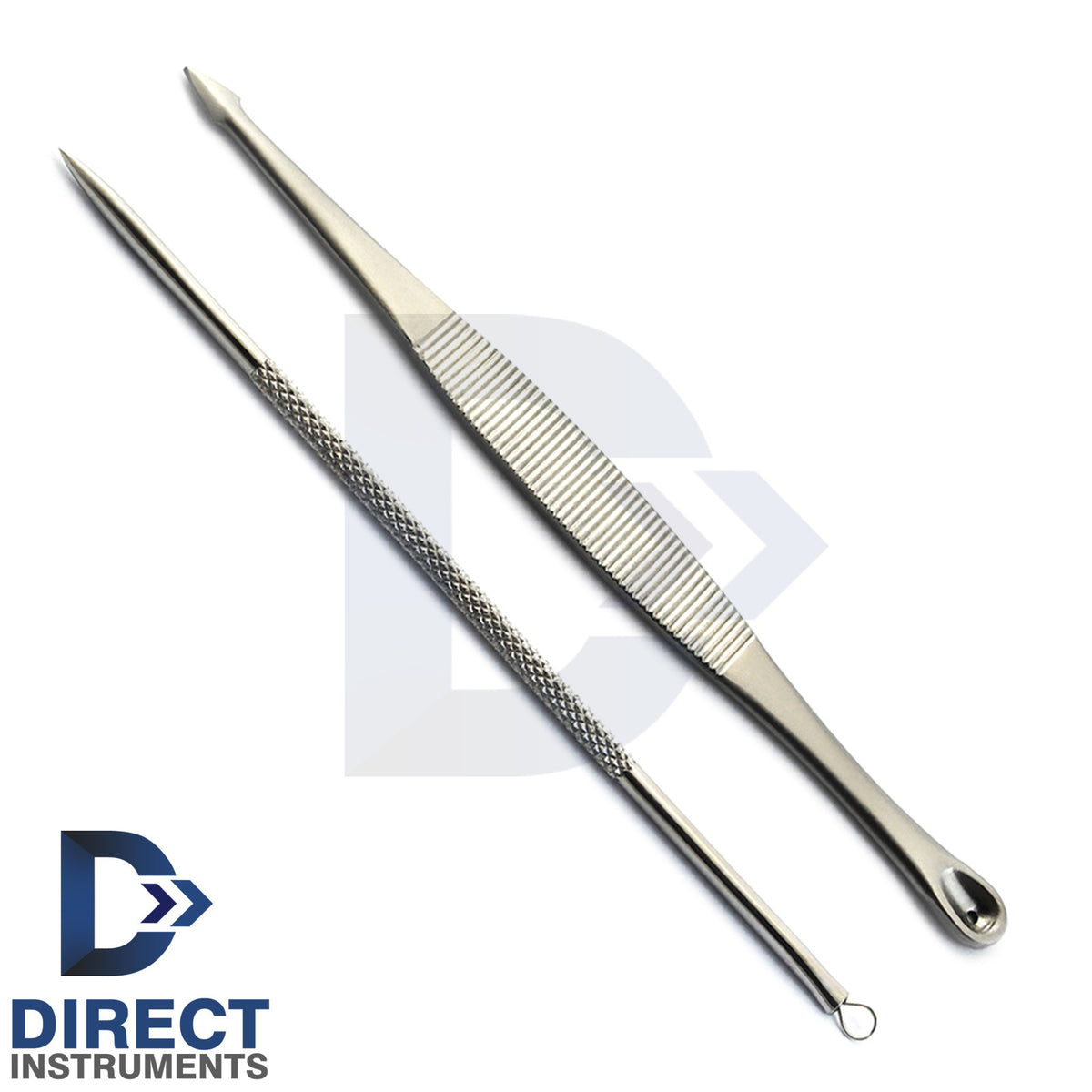 2Pcs Comedone Blackhead Extractor Acne Pimple Blemish Removal Tools
